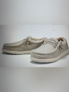 Hey Dude Men's Casual Slip-Ons Heathered Taupe Baja Beachcomber; Sz: 9 EUC